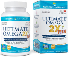 Ultimate Omega 2X Fish Oil TEEN, Strawberry (EAN 768990061103) - 60 mini softgels