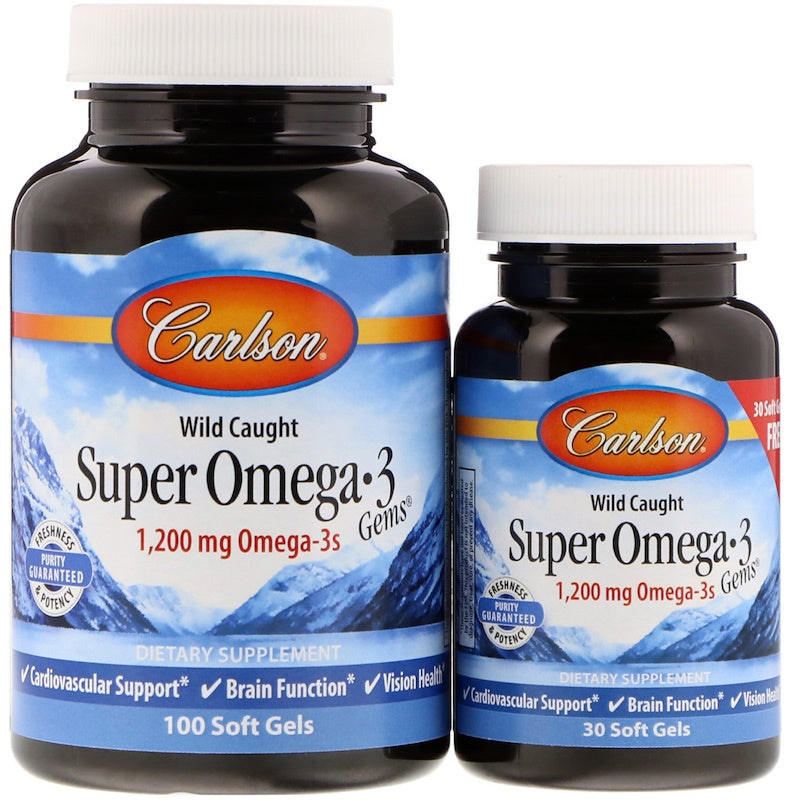 Carlson Labs Omegas, EFAs, CLA, Oils — 65 servings (SKU: P32918)