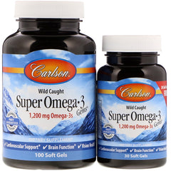 Carlson Labs Omegas, EFAs, CLA, Oils — 65 servings (SKU: P32918)