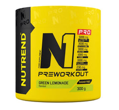 N1 Pro Pre-Workout, Green Lemonade - 300 grams