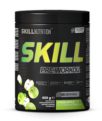 Skill Pre-Workout, Green Apple - 400-412 grams