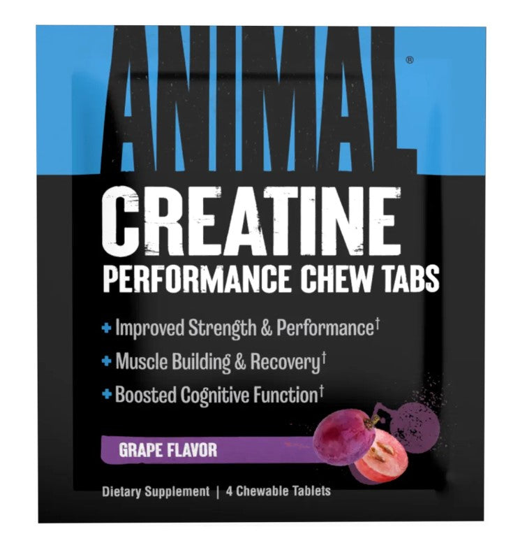 Creatine Chews, Grape - 4 chewable tablets (1 serving)