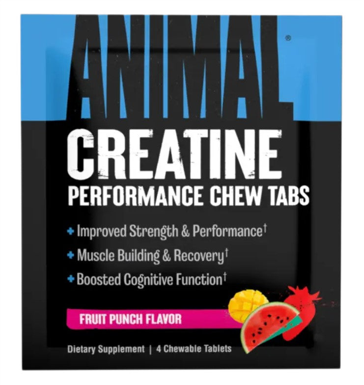 Creatine Chews, Fruit Punch - 4 chewable tablets (1 serving)