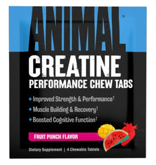 Creatine Chews, Fruit Punch - 4 chewable tablets (1 serving)
