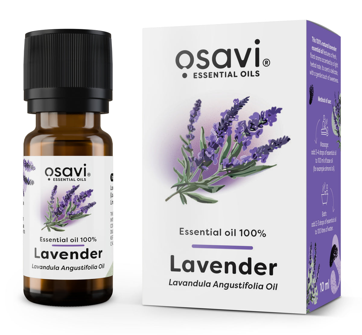 Essential Oil 100% Lavender - 10 ml.