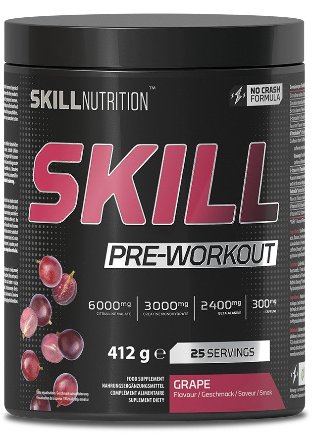 Skill Pre-Workout, Grape - 412 grams