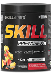 Skill Pre-Workout, Strawberry Pineapple - 412 grams