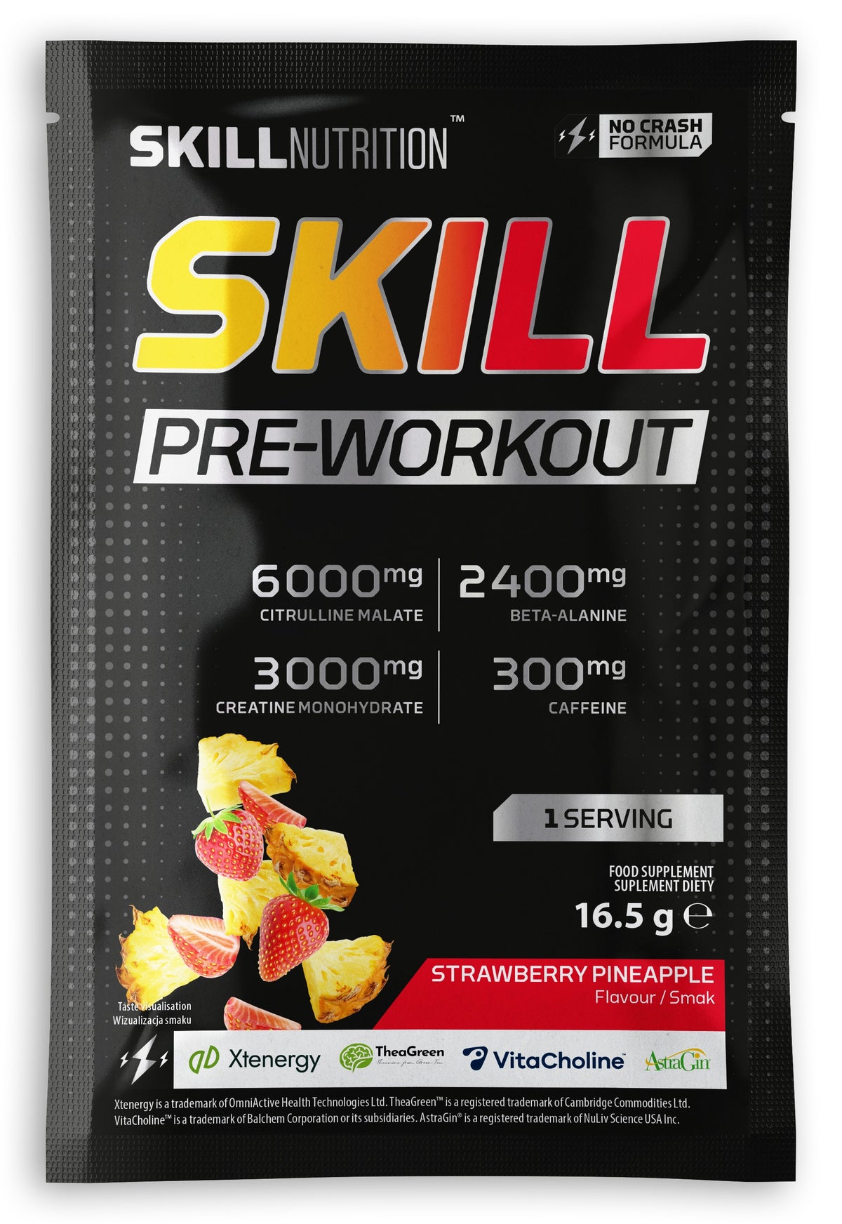 Skill Pre-Workout, Strawberry Pineapple - 16.5 grams (1 serving)