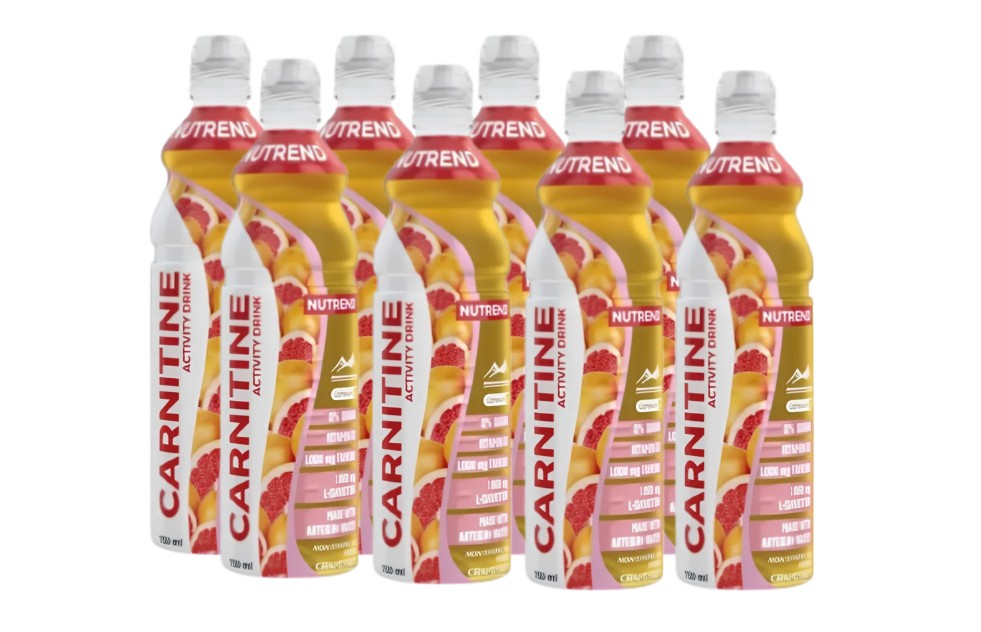 Carnitine Activity Drink, Non Sparkling Fresh Grapefruit - 8 x 750 ml.