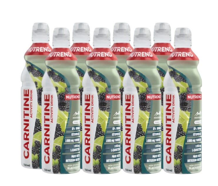Carnitine Activity Drink, Non Sparkling Blackberry & Lime - 8 x 750 ml.