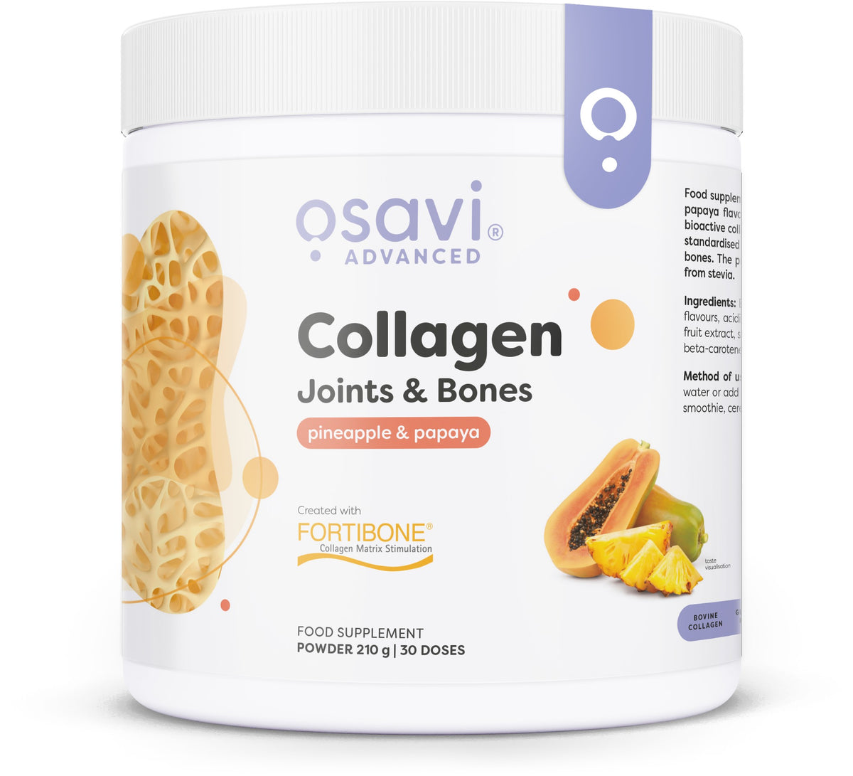 Collagen Joints & Bones, Pineapple & Papaya - 210 grams