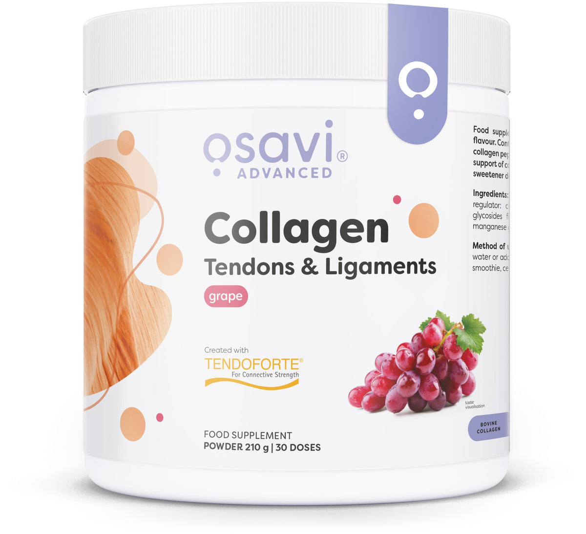 Collagen Tendons & Ligaments, Grape - 210 grams