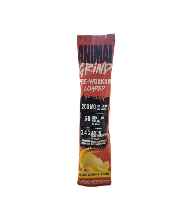 Animal Grind Pre-Workout Loaded, Lemon Sorbet - 15.9 grams (1 serving)