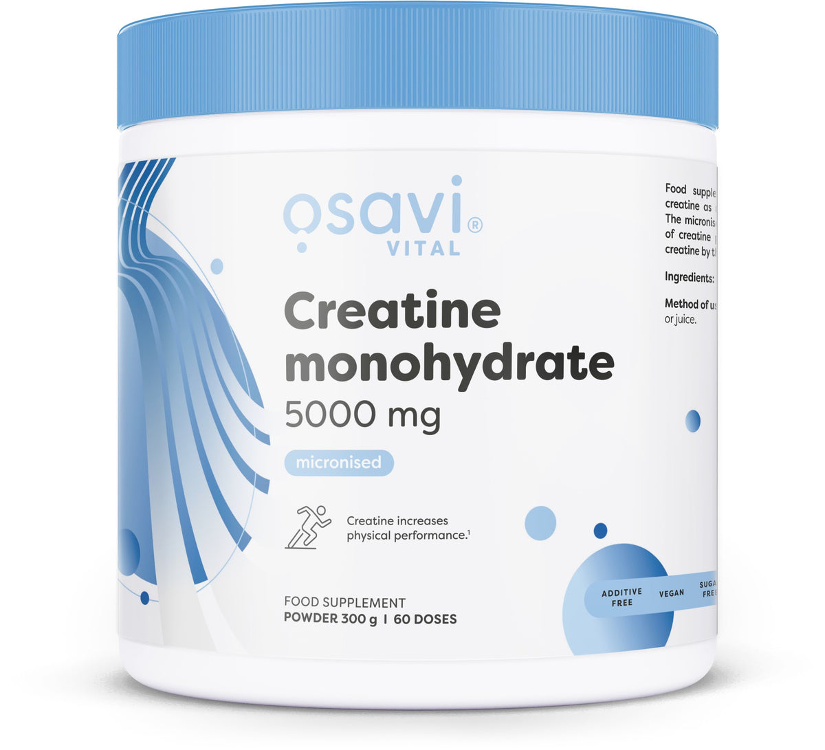 Creatine Monohydrate, 5000mg - 300 grams