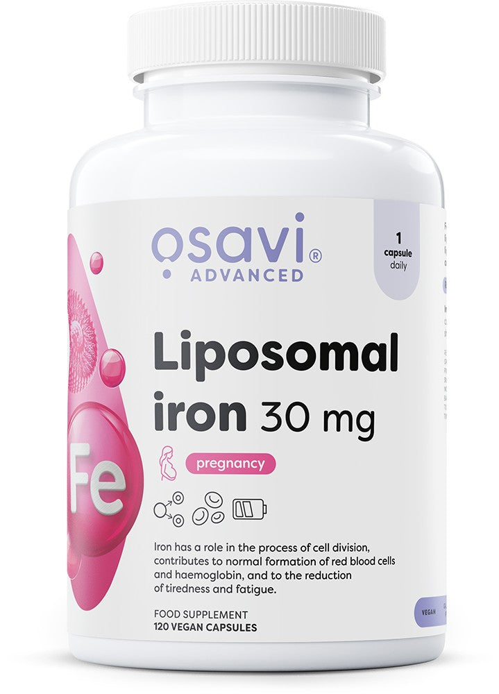 Liposomal Iron, 30mg - 120 vegan caps