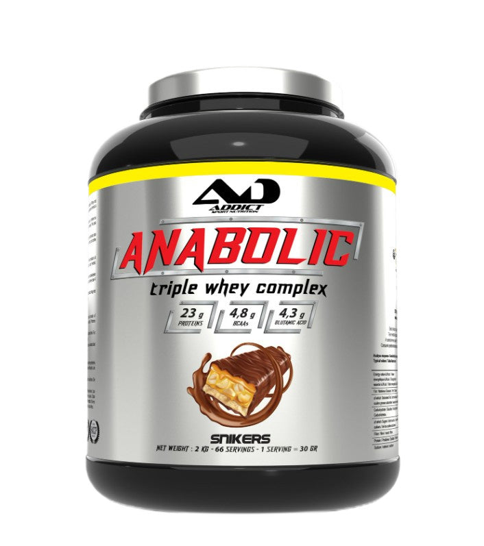 Anabolic Triple Whey Complex, Snikers - 2000 grams
