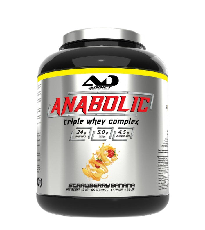 Anabolic Triple Whey Complex, Strawberry Banana - 1800 grams