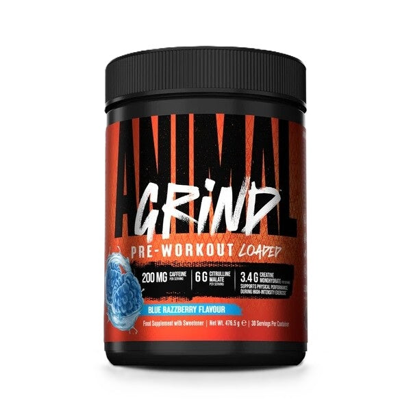Animal Grind Pre-Workout Loaded, Blue Razzberry - 476.5 grams