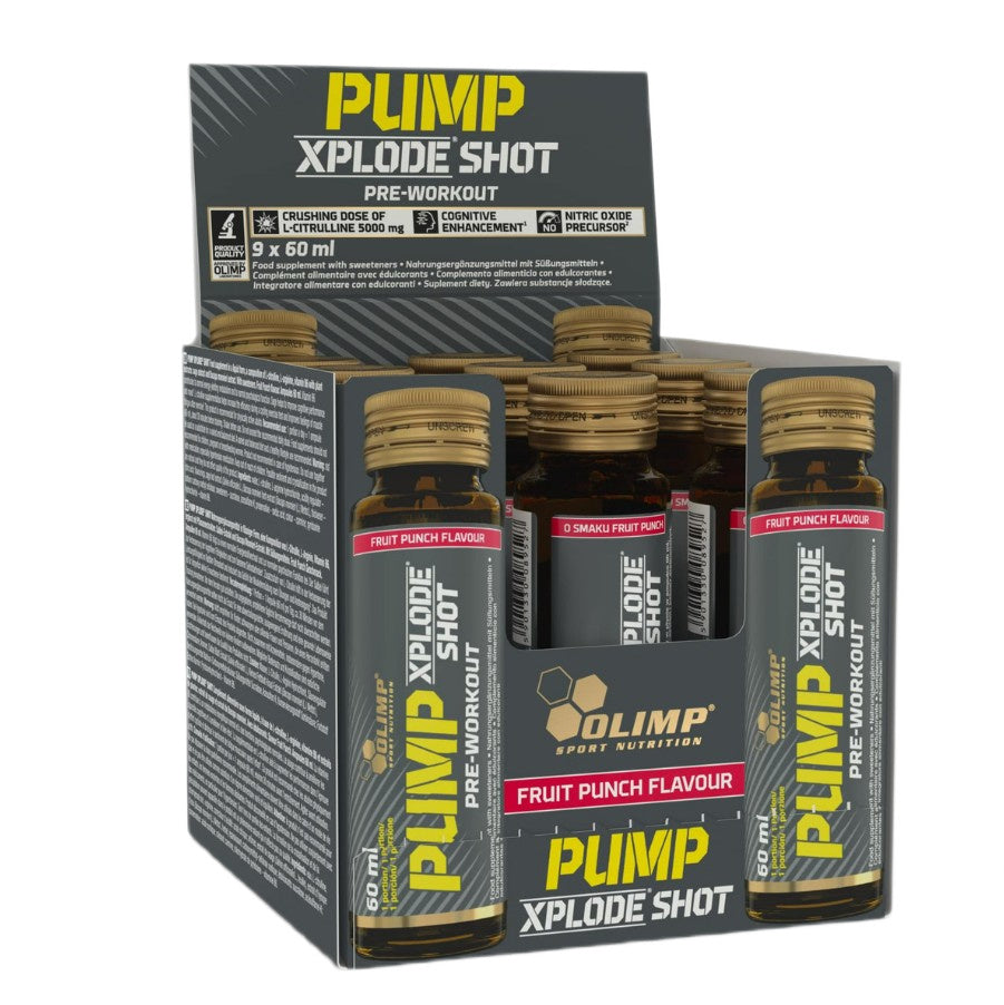 Pump Xplode Shot, Fruit Punch (EAN 5901330097836) - 9 x 60 ml.